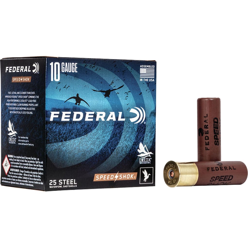 Federal Federal Speed-shok Load 10 Gauge 3.5 In. 1 1/2 Oz. 2 Shot 25 Rd. Ammo