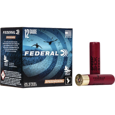 Federal Federal Speed-shok Load 12 Gauge 3.5 In. 1 3/8 Oz. 2 Shot 25 Rd. Ammo
