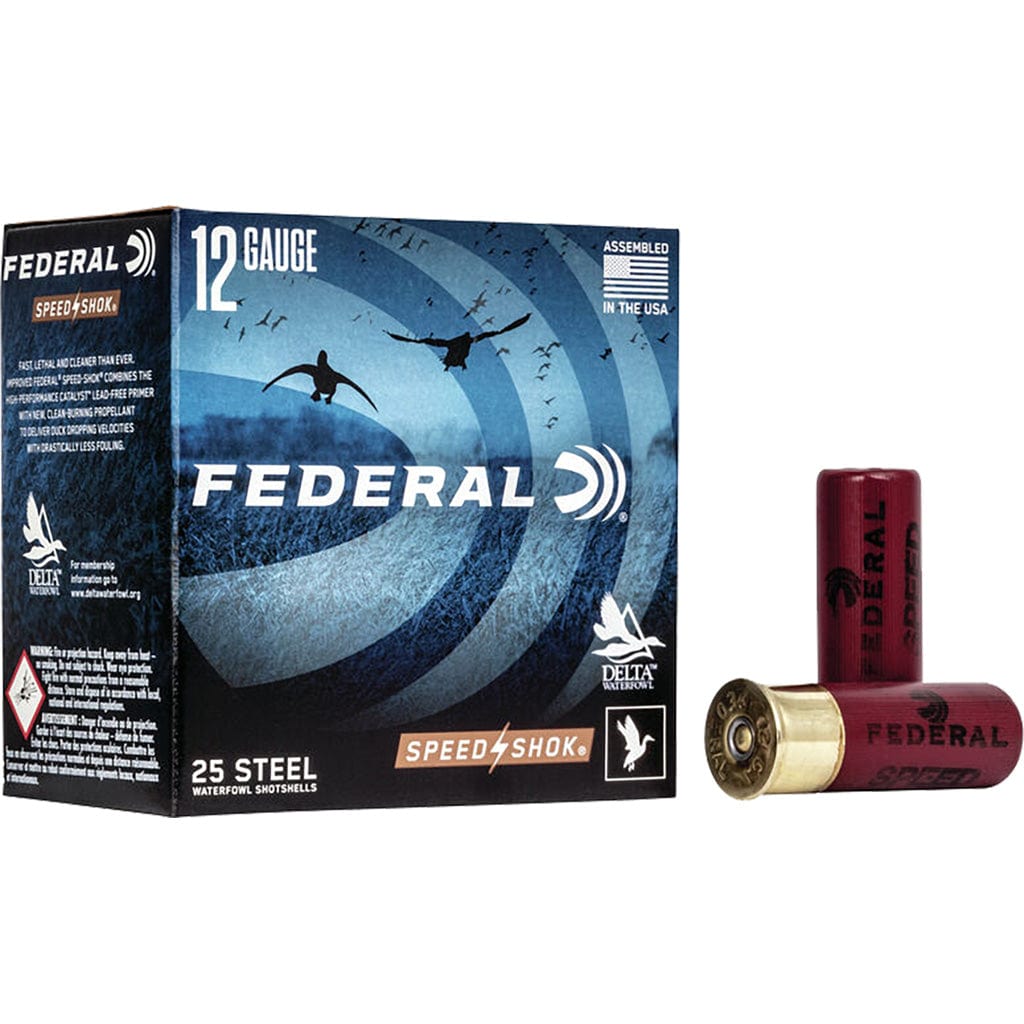 Federal Federal Speed-shok Load 12 Gauge 3 In. 1 1/4 Oz. 4 Shot 25 Rd. Ammo