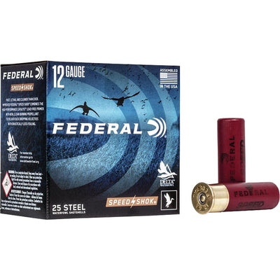 Federal Federal Speed-shok Steel Shotgun Ammo 12 Ga. 3 In. 1 1/8 Oz. Bb Shot High Velocity 25 Rd Ammo