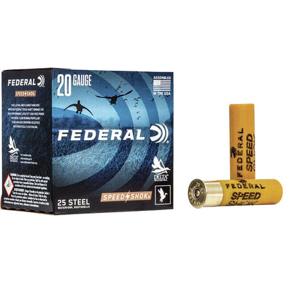 Federal Federal Speed-shok Steel Shotgun Ammo 20 Ga. 3 In. 7/8 Oz. 3 Shot High Velocity 25 Rd. Ammo