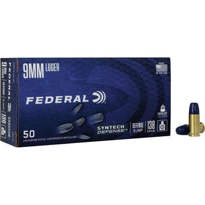 Federal Federal Syntech Defense Pistol Ammo 9mm 138 Gr. Syntech Defense 50 Rd. 138 grain / 9mm Ammo