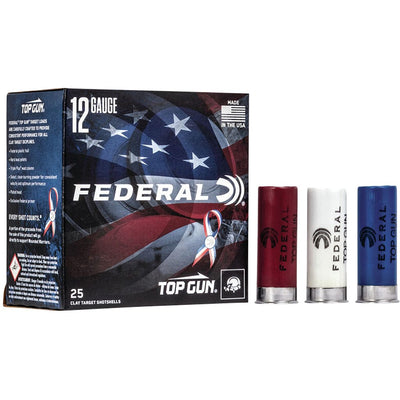 Federal Federal Top Gun Red, White & Blue Edition Load 12 Gauge 2.75 In. 1 1/8 Oz. 8 Shot 25 Rd. Ammo
