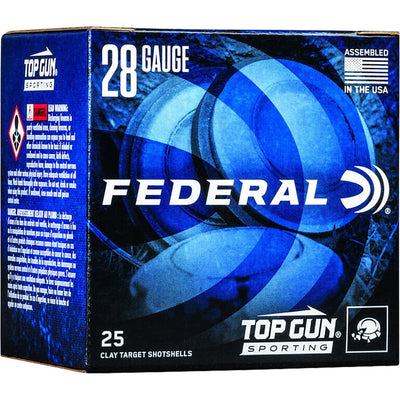 Federal Federal Top Gun Sporting Shotgun Ammo 28 Ga. 2.75 In. 1330 Fps 3/4 Oz. 7.5 Shot 25 Rd. Ammo