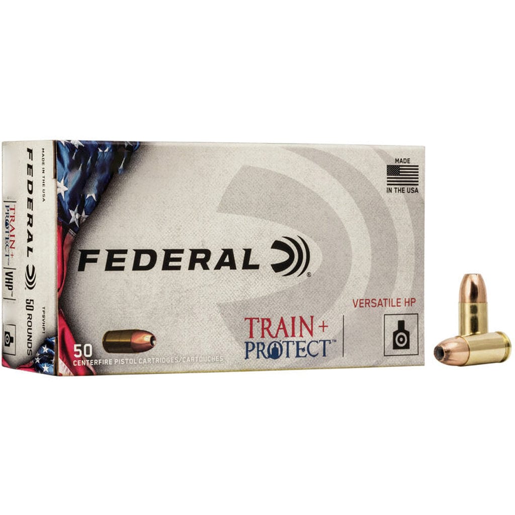 Federal Federal Train + Protect Pistol Ammo 10mm 180 Gr. Vhp 50 Rd. Ammo