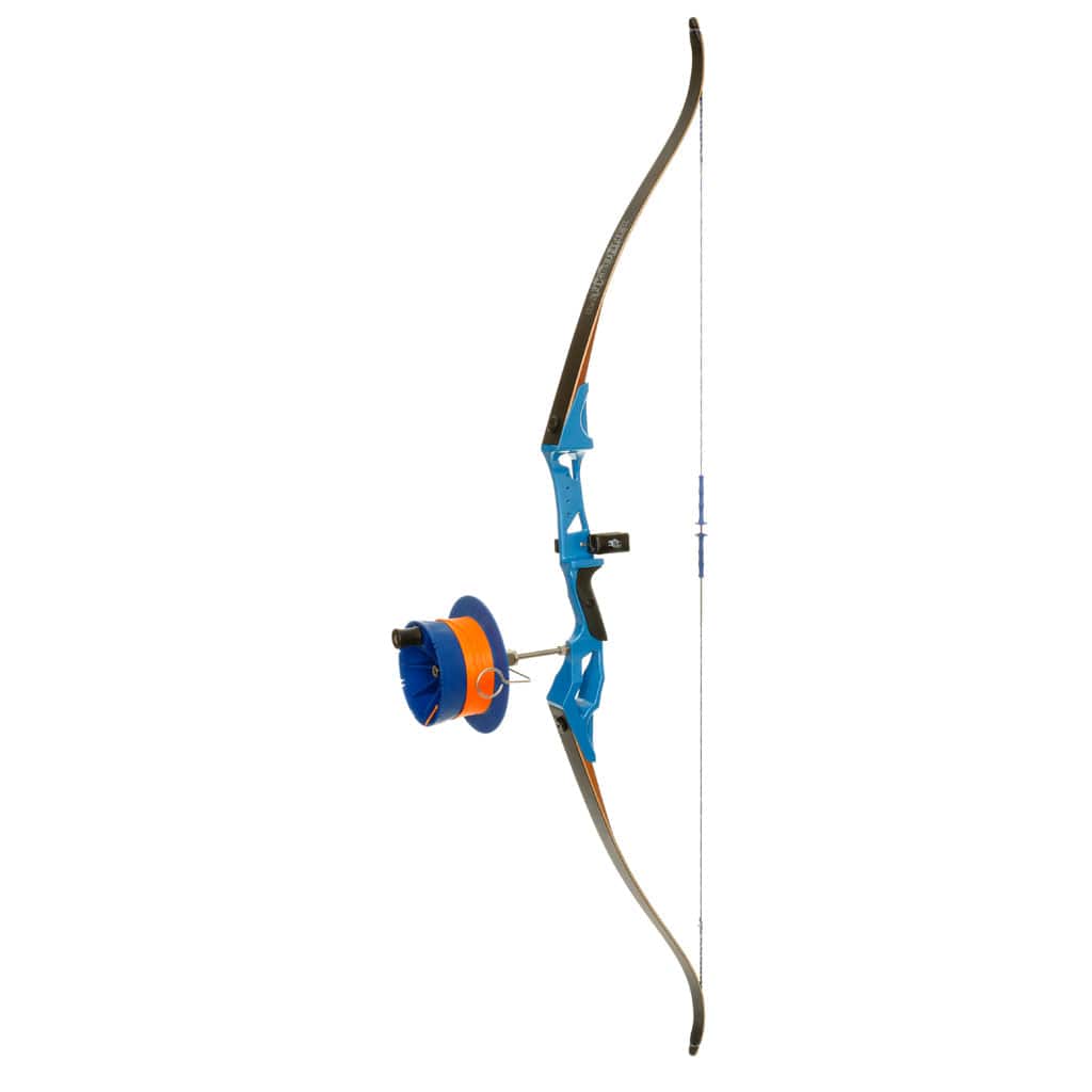 Fin-finder Fin Finder Bank Runner Recurve Package Blue W/ Sidewinder Reel Rh Bowfishing