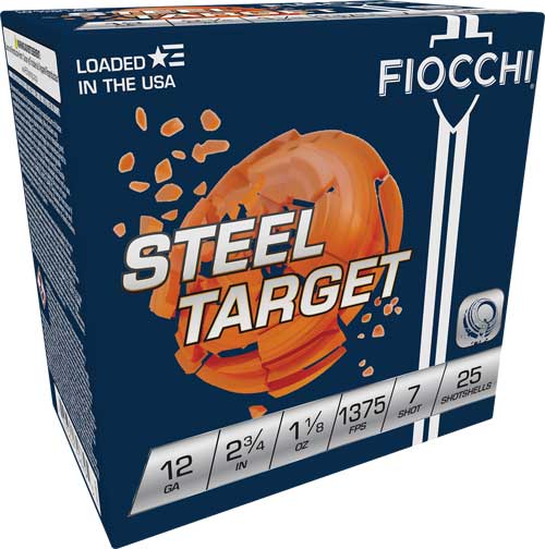 Fiocchi Fiocchi 12ga 2.75" Case Lot - 250rd 1375fps 1-1/8oz #7 Steel Ammo
