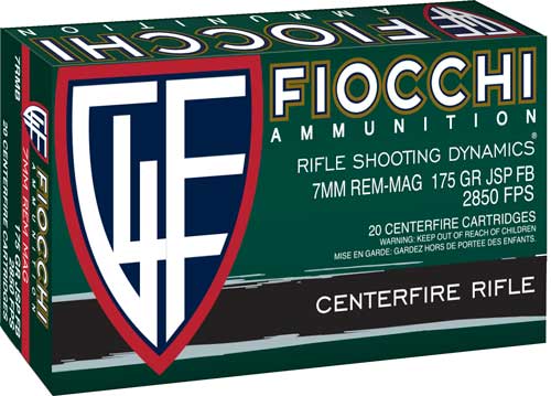 Fiocchi Fiocchi 7mm Rem Mag 175gr - 20rd 10bx/cs Interlock Fb Ammo
