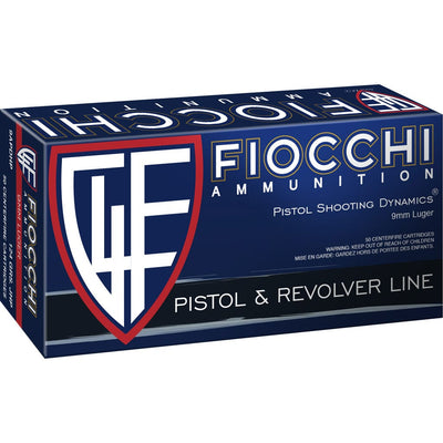 Fiocchi Fiocchi Defense Dynamics Centerfire Handgun Ammo 9mm 124 Gr. Jhp 50 Rd. Ammo