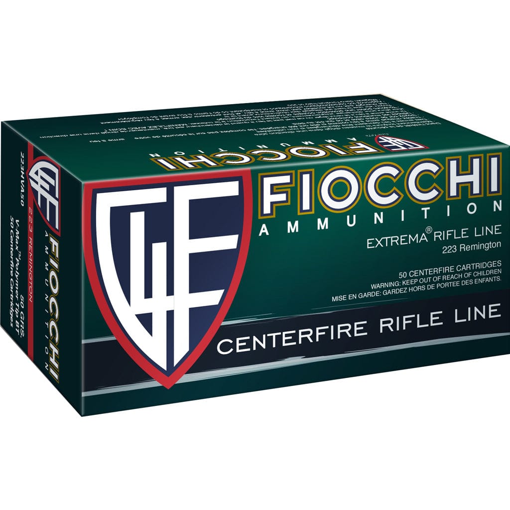 Fiocchi Fiocchi Fxt Centerfire Rifle Ammo 223 Rem. 50 Gr. V-max 50 Rd. Ammo