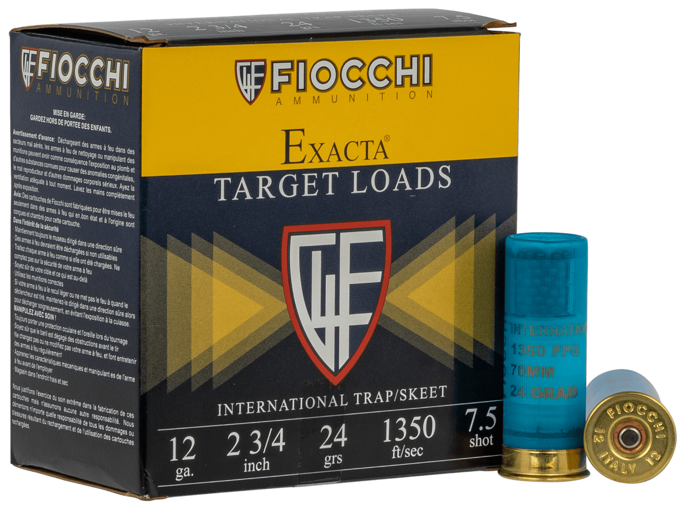 Fiocchi Fiocchi International, Fio 12in2475  Trap/skt      24g              25/10 Ammo