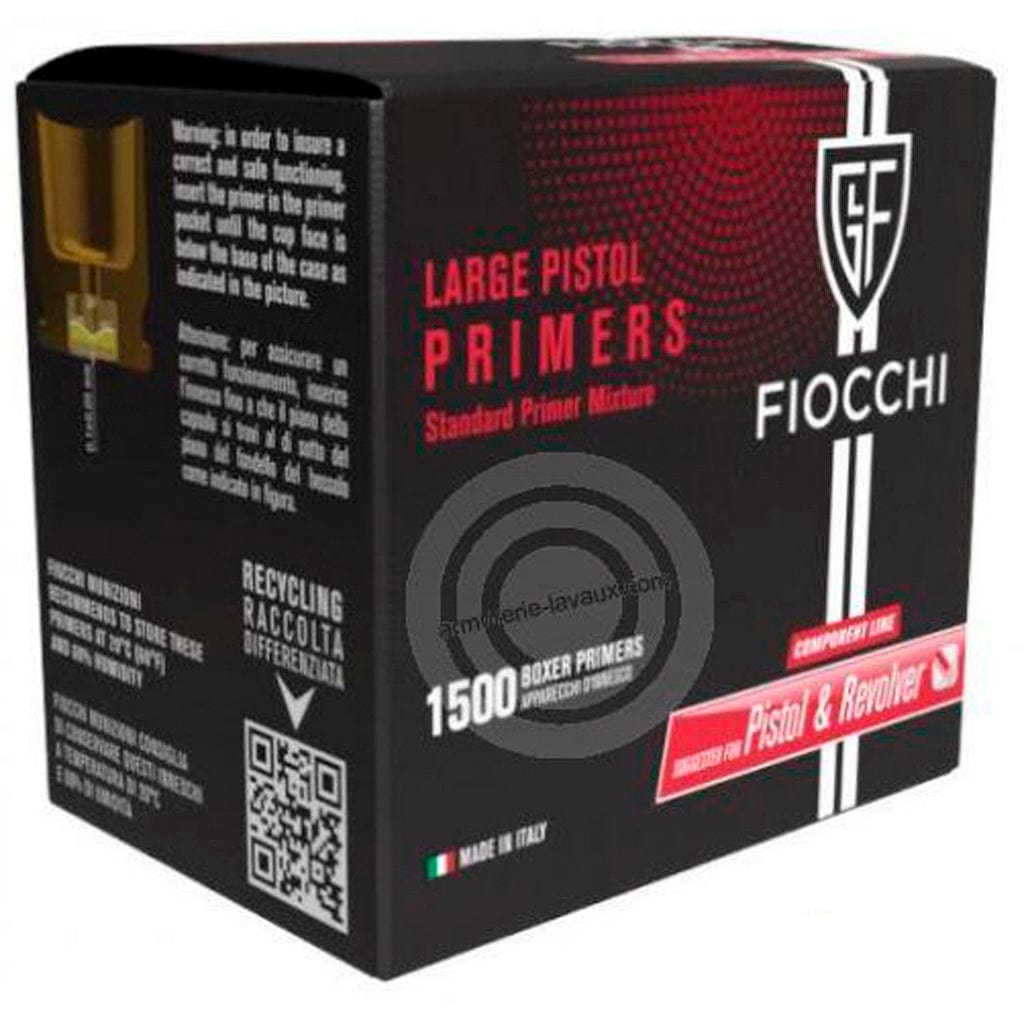 Fiocchi Fiocchi Large Pistol Primers 1500 Rd. Haz Reloading