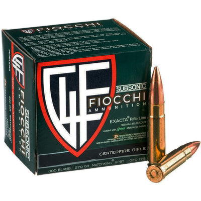 Fiocchi Fiocchi Matchking Centerfire Rifle Ammo 300 Blackout 220 Gr. Hpbt 25 Rd. Ammo