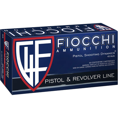 Fiocchi Fiocchi Training Dynamics Centerfire Handgun Ammo 45 Acp 230 Gr. Fmj 50 Rd. Ammo