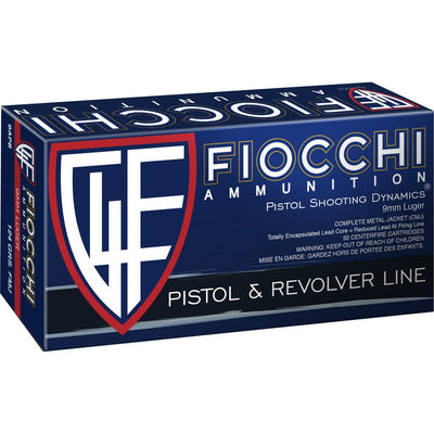 Fiocchi Fiocchi Training Dynamics Centerfire Handgun Ammo 9mm 124 Gr. Fmj 50 Rd. Ammo
