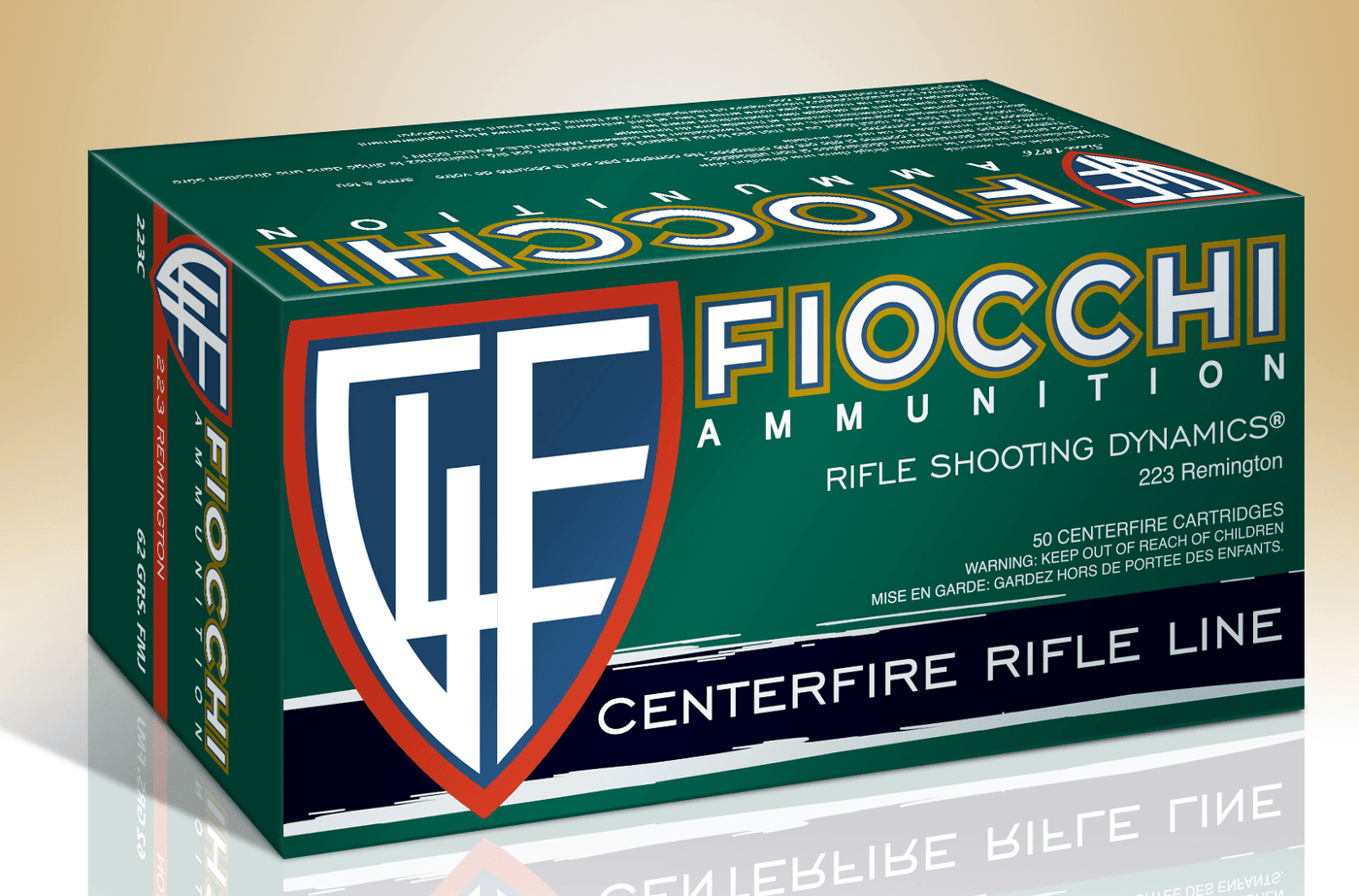 Fiocchi Fiocchi Training Dynamics Centerfire Rifle Ammo 223 Rem. 62 Gr. Fmjbt 50 Rd. Ammo