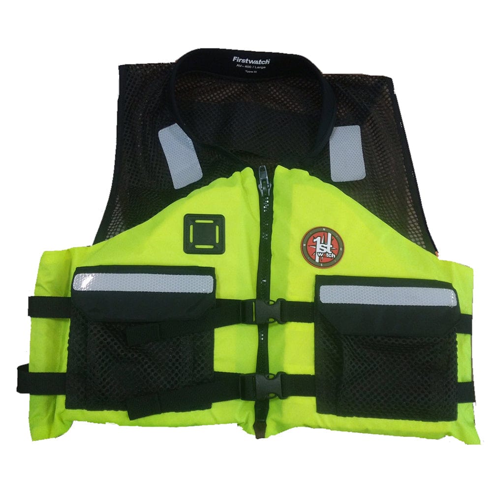 First Watch First Watch AV-5001 Crew Vest - Hi-Vis Yellow - Large to XL Marine Safety