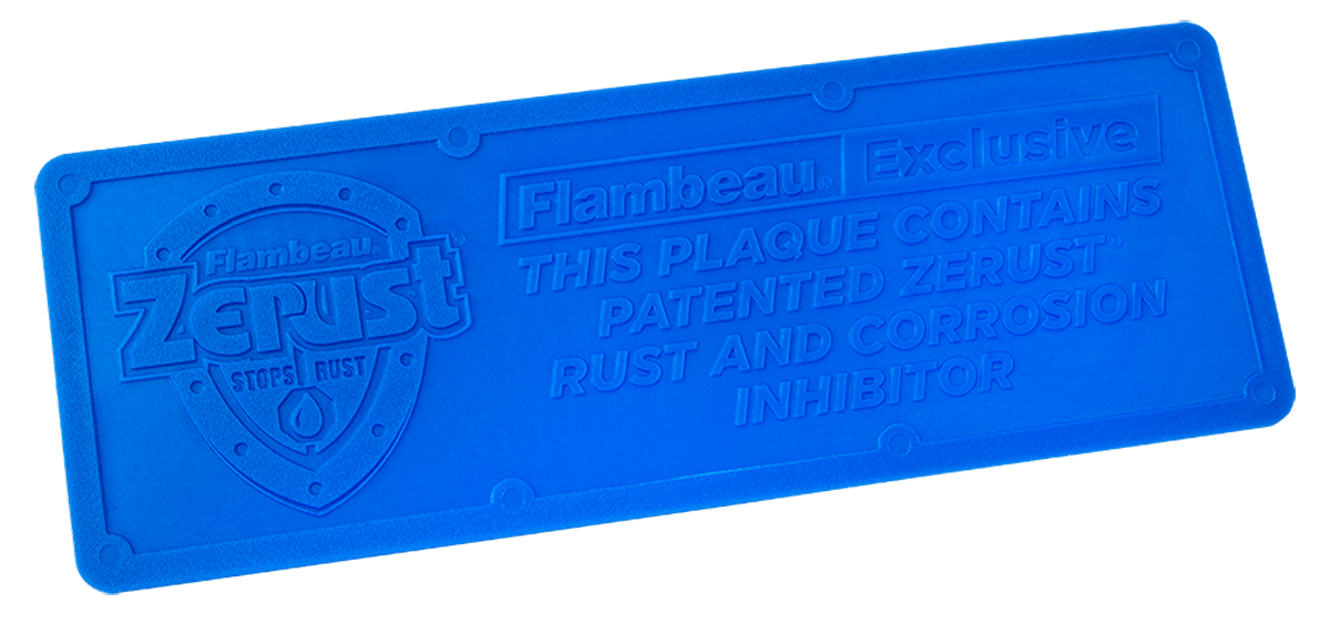 Flambeau Flambeau Zerust Rust Prevention Plaque Blue Gun Care