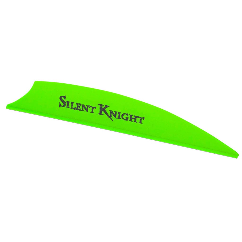 Flex Fletch Flex Fletch Silent Knight Vanes Flo Green 3 In. 36 Pk. Fletching Tools and Materials