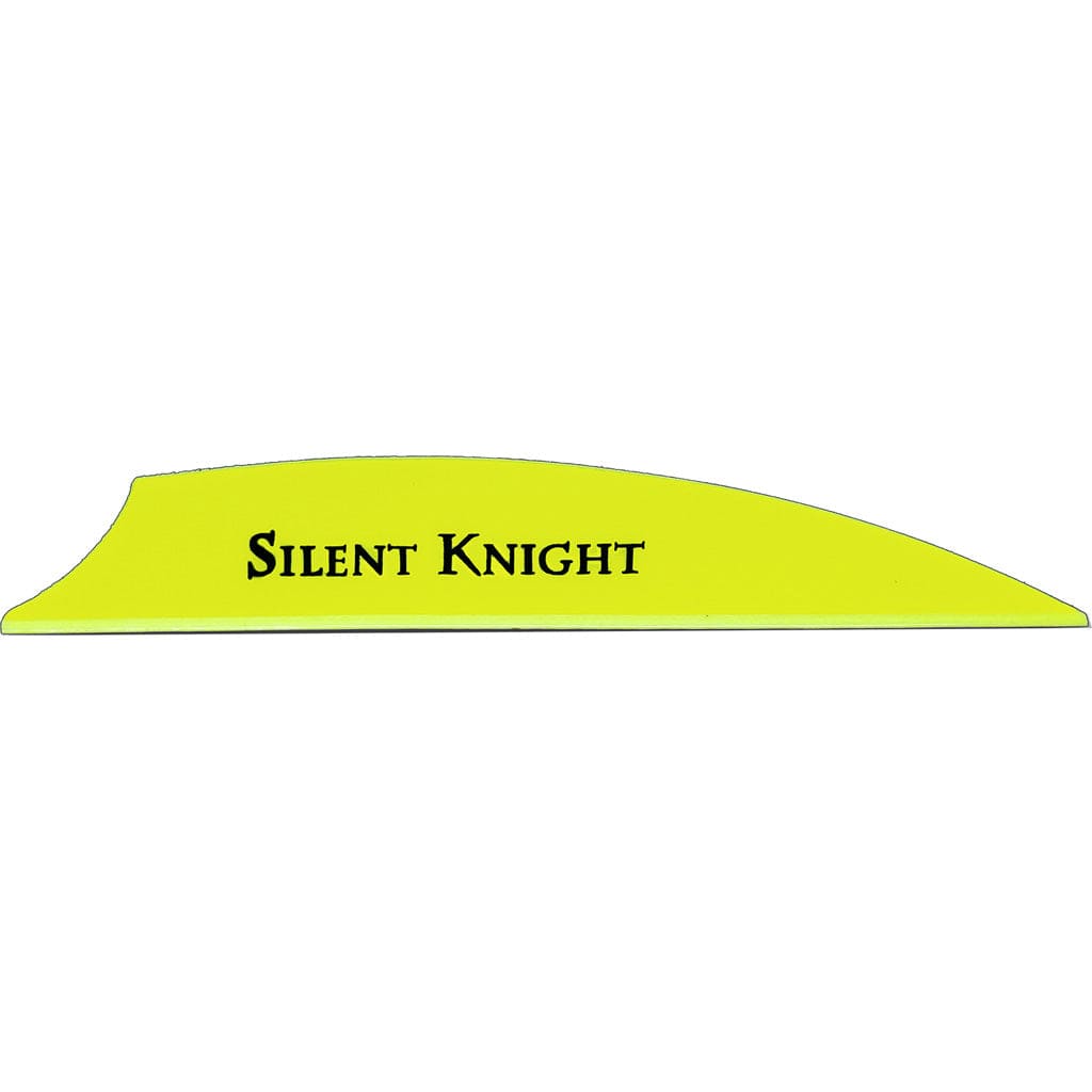 Flex Fletch Flex Fletch Silent Knight Vanes Flo Yellow 3 In. 36 Pk. Fletching Tools and Materials