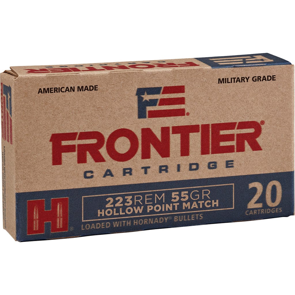 Frontier Cartridge Hornady Frontier Rifle Ammo 223 Rem. 55 Gr. Hp Match 20 Rd. Ammo