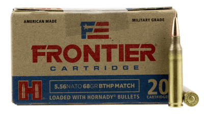 Frontier Cartridge Hornady Frontier Rifle Ammo 5.56 Nato 68 Gr. Bthp Match 20 Rd. Ammo
