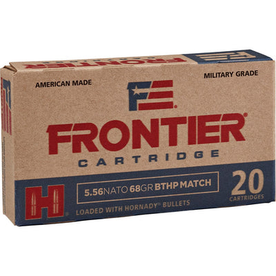 Frontier Cartridge Hornady Frontier Rifle Ammo 5.56 Nato 68 Gr. Bthp Match 20 Rd. Ammo