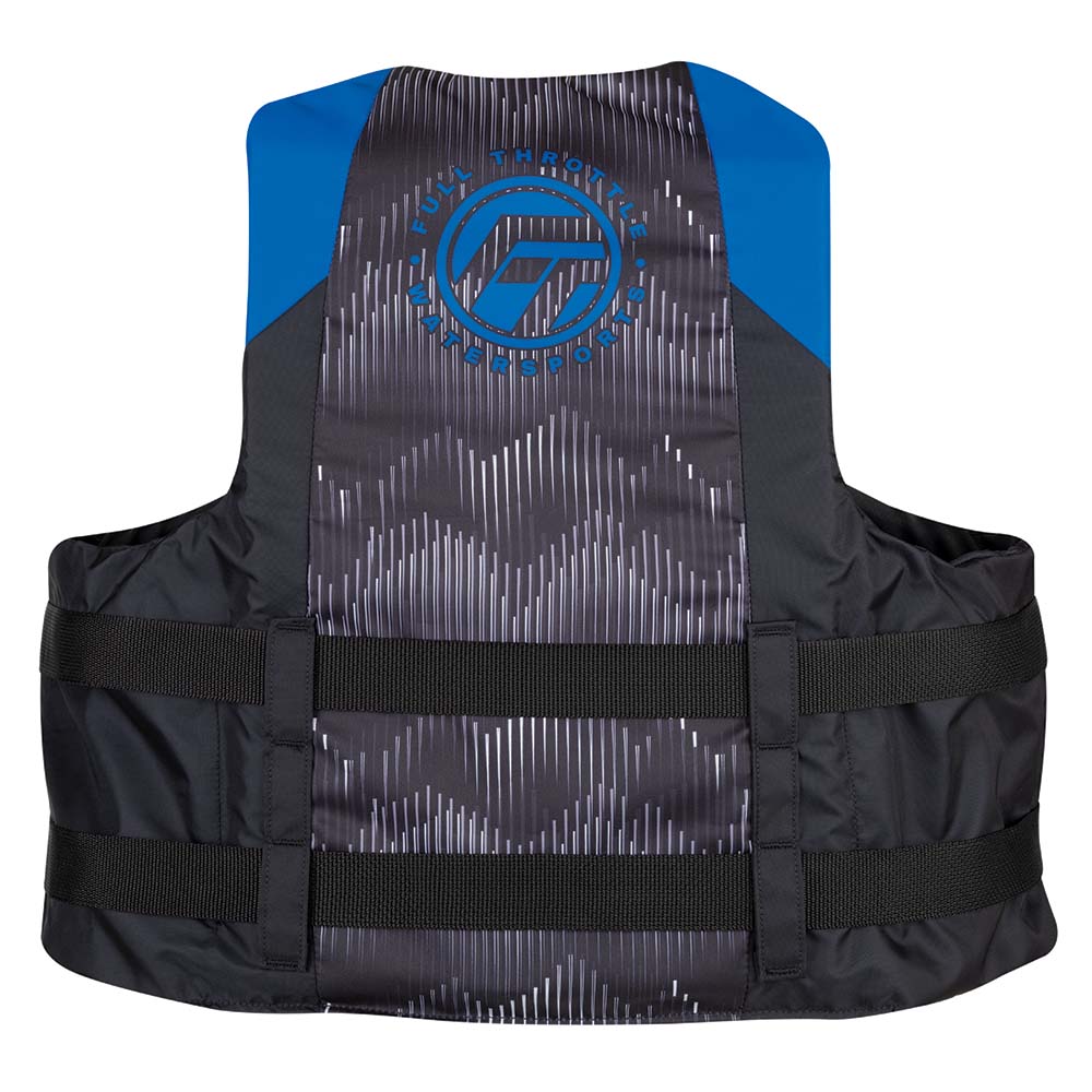 Full Throttle Full Throttle Adult Nylon Life Jacket - L/XL - Blue/Black Watersports