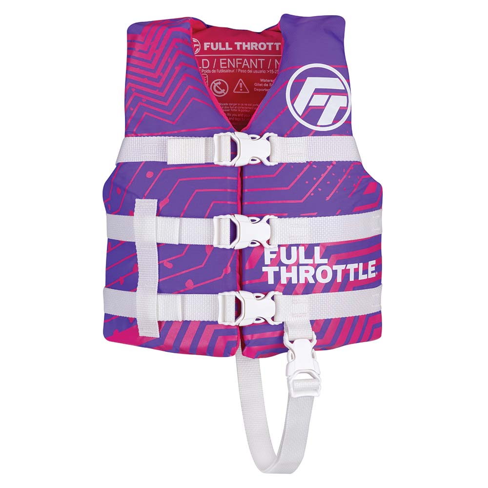 Full Throttle Full Throttle Child Nylon Life Jacket - Purple Watersports