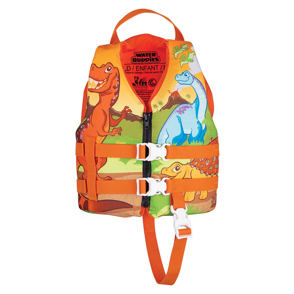 Full Throttle Full Throttle Water Buddies Life Vest - Child 30-50lbs - Dinosaurs Marine And Water Sports