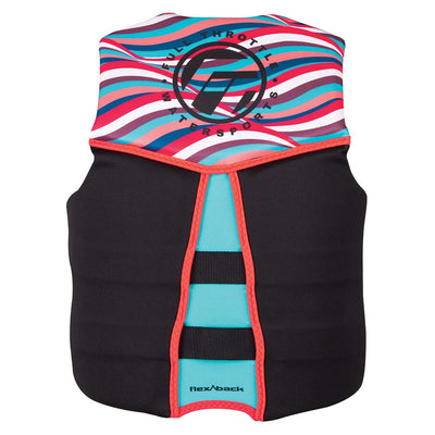 Full Throttle Full Throttle Women's Rapid-Dry Flex-Back Life Jacket - Women's XS - Pink/Black Watersports