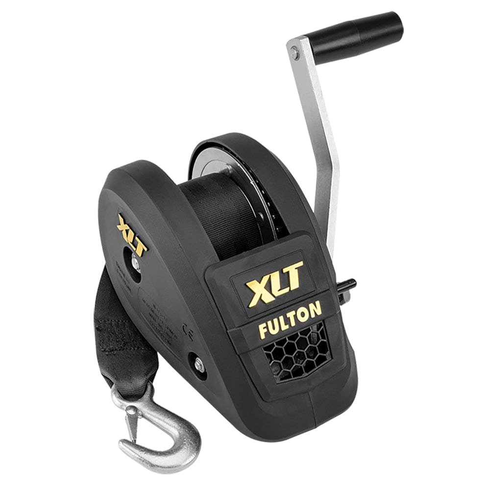 Fulton Fulton 1500lb Single Speed Winch w/20' Strap Included - Black Cover Trailering