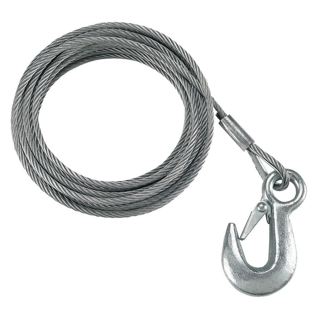 Fulton Fulton 3/16" x 25' Galvanized Winch Cable - 4,200 lbs. Breaking Strength Trailering