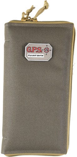 G*Outdoors Gps Pistol Sleeve Large Lockbl - Zipper Rifle Green/khaki Nylon Firearm Accessories