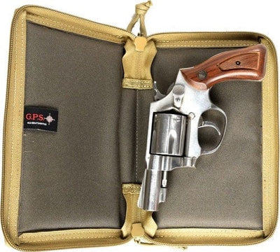 G*Outdoors Gps Pistol Sleeve Med Lockable - Zipper Rifle Green/khaki Nylon Firearm Accessories