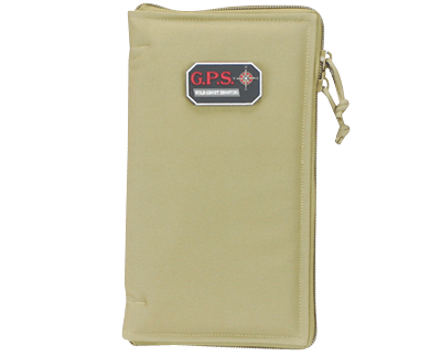 G*Outdoors Gps Pistol Sleeve Medium - Lockable Zipper Tan Nylon Firearm Accessories