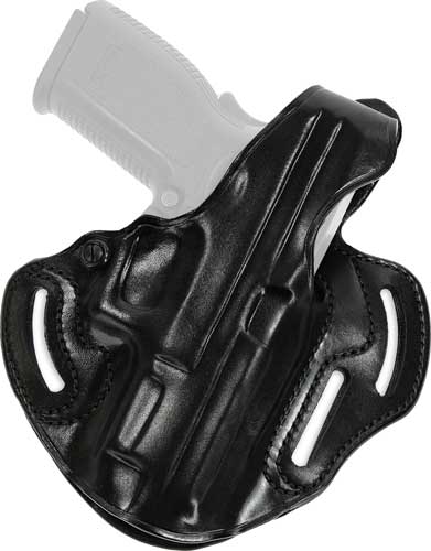 Galco Galco Cop 3 Slot Belt Holster - Rh Leather 1911 5" Black Holsters And Related Items