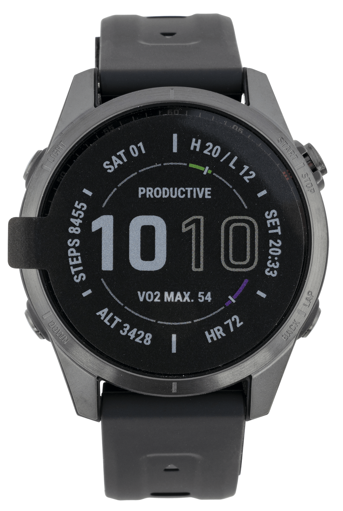 Garmin Garmin Fenix 7s, Garmin 010-02539-24 Fenix 7s Spphre Slr Gry Dlc Bk Accessories