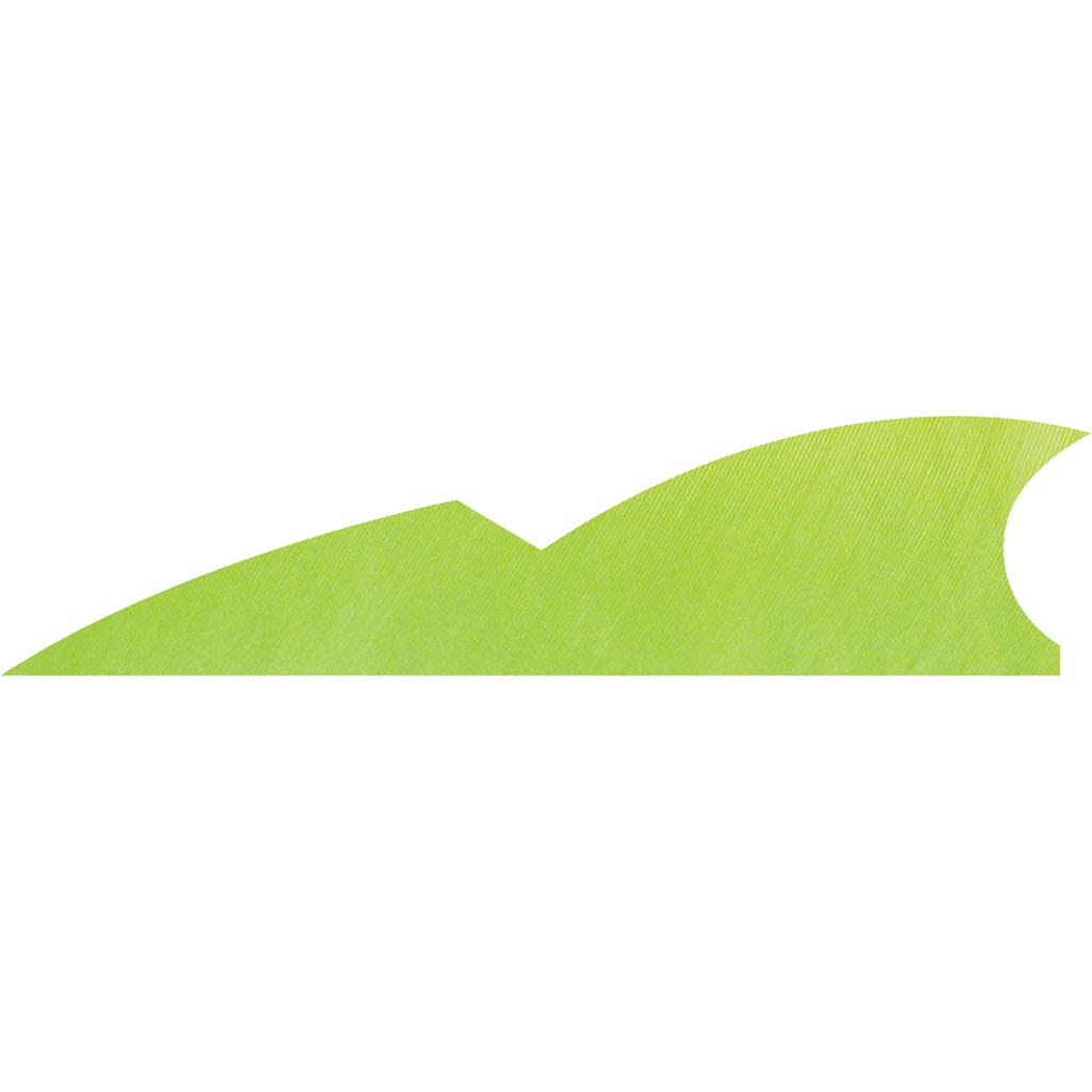 Gateway Gateway Batwing Feathers Chartreuse 2 In. Rw 50 Pk. Fletching Tools and Materials