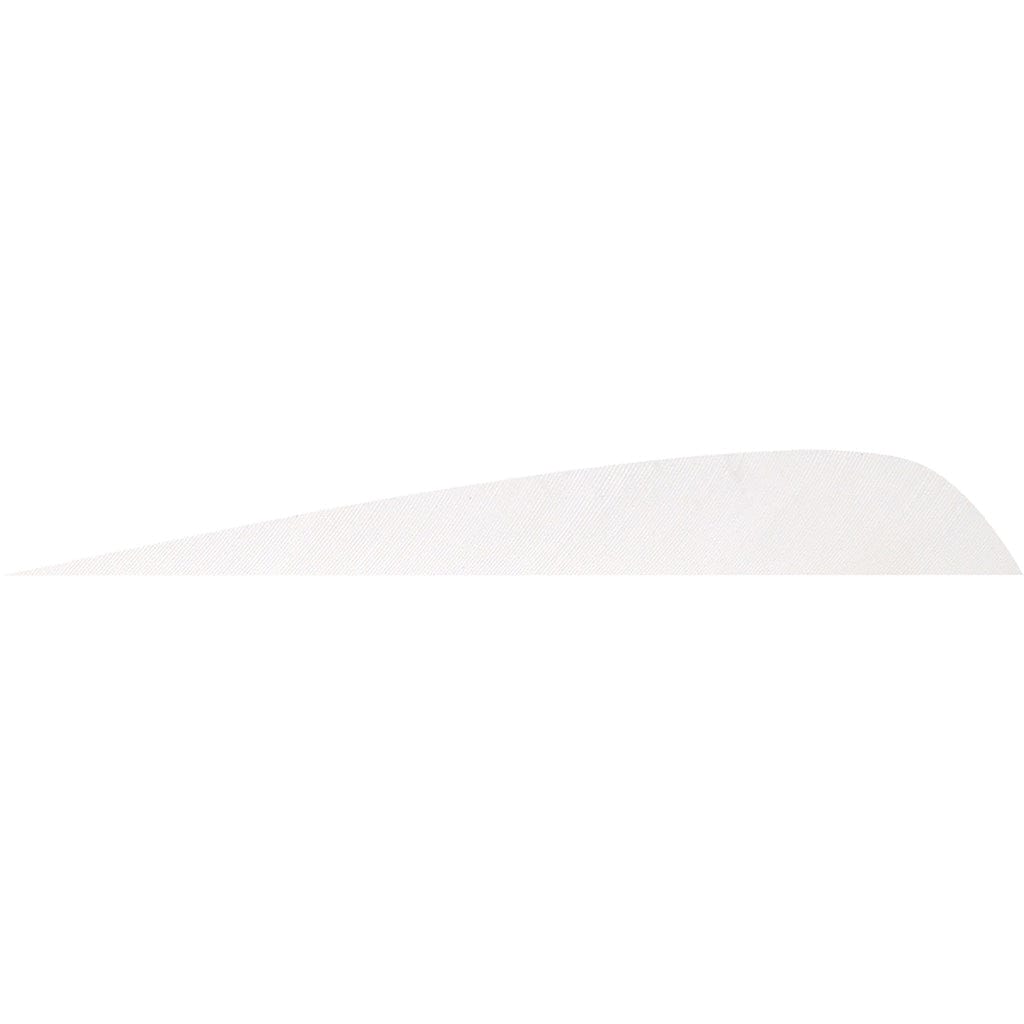 Gateway Gateway Parabolic Feathers Flo White 4 In. Rw 50 Pk. Fletching Tools and Materials