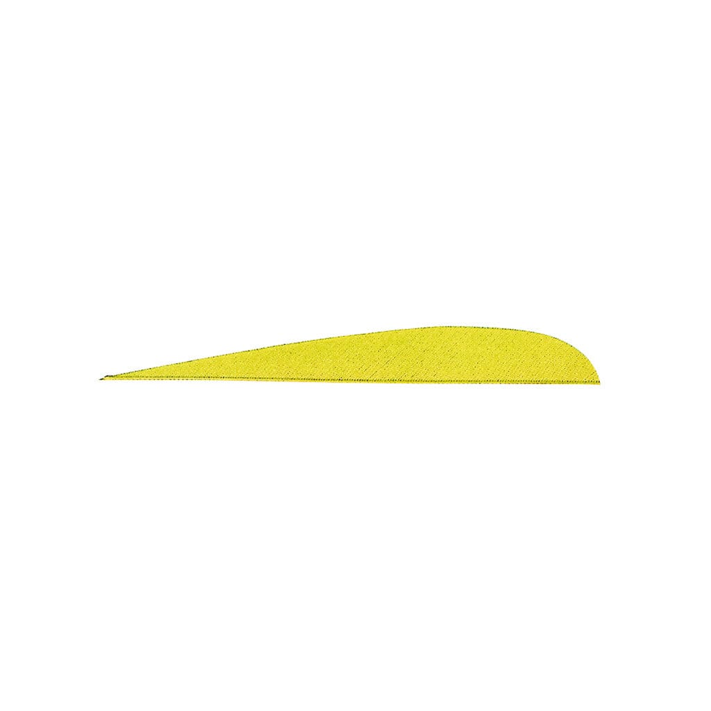 Gateway Gateway Parabolic Feathers Neon Yellow 4 In. Rw 100 Pk. Fletching Tools and Materials