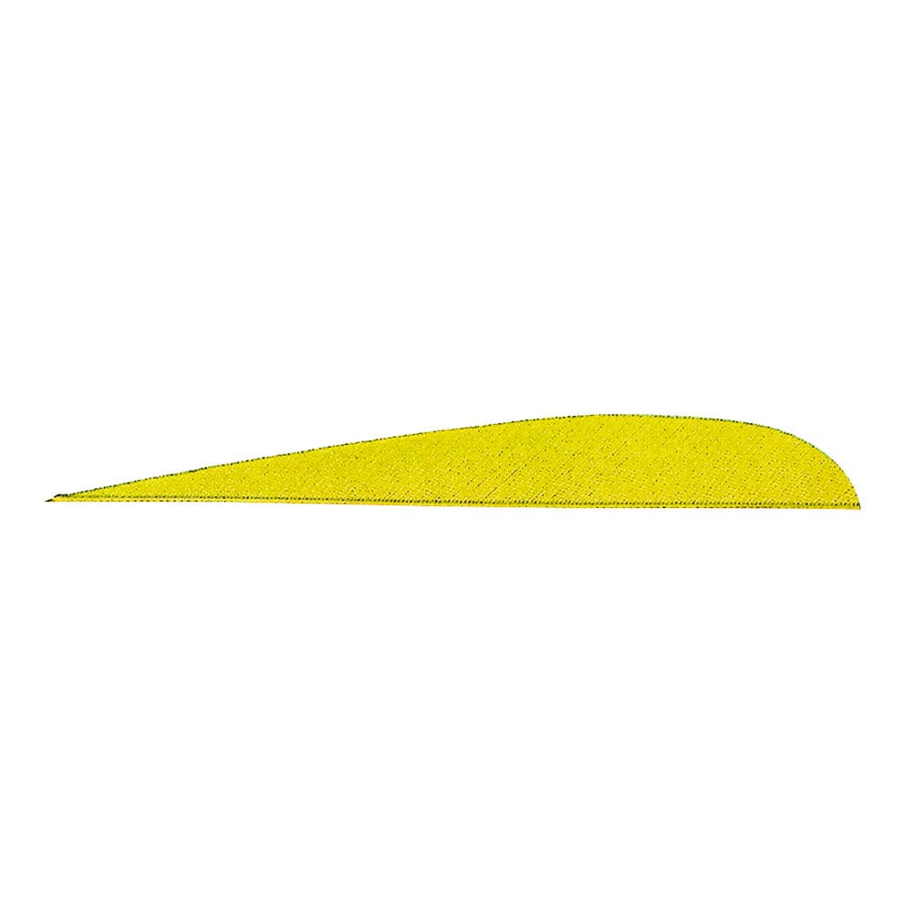 Gateway Gateway Parabolic Feathers Neon Yellow 5 In. Rw 100 Pk. Fletching Tools and Materials