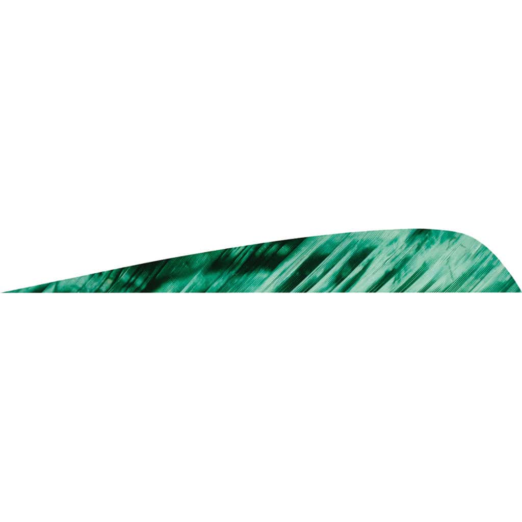 Gateway Gateway Parabolic Feathers Tre Green 4 In. Lw 50 Pk. Fletching Tools and Materials