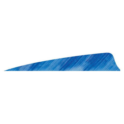 Gateway Gateway Shield Cut Feathers Tre White/blue 4 In. Lw 50 Pk. Fletching Tools and Materials