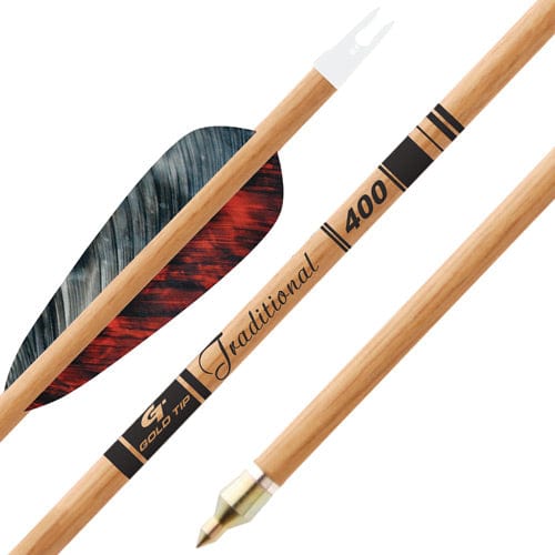 Gold Tip Gold Tip Traditional Arrows 400 4 In. Feathers 6 Pk. Archery Accessories