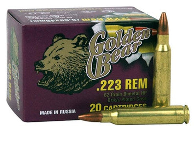Golden Bear Golden Bear 223 Rem 62gr Jhp - 20rd 25bx/cs Ammo