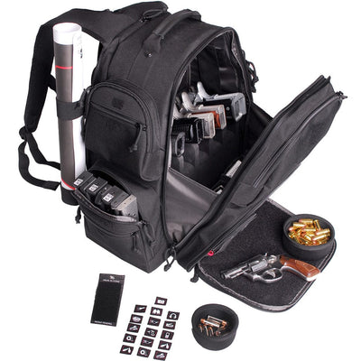 Gps Gps Executive Backpack With Cradle Black 5 Handgun Shooting Gear and Acc