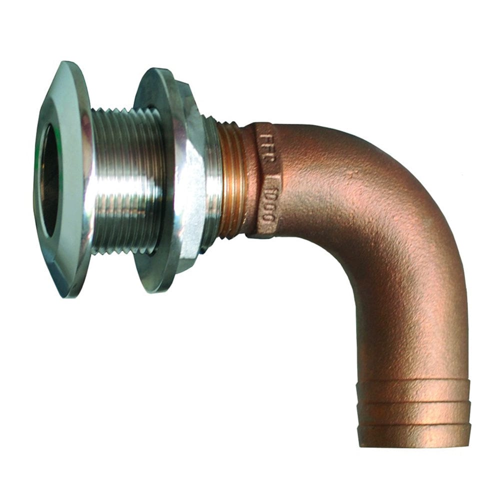 GROCO GROCO 1-1/4" 90 Degree Hose Thru-Hull Fitting Marine Plumbing & Ventilation