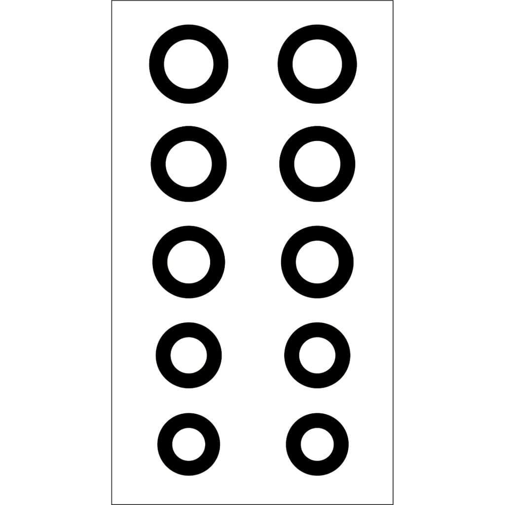 Gunstar Gunstar Chubby Circle Reticle Set Black Sights