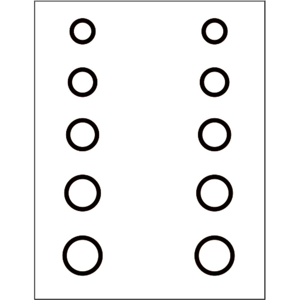 Gunstar Gunstar Mini Circles Target Reticle Set Black Sights